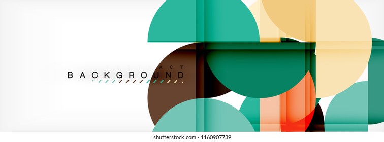 Semi circle abstract background, modern geometric pattern design. Vector business or technology presentation design template, brochure or flyer pattern, or geometric web banner