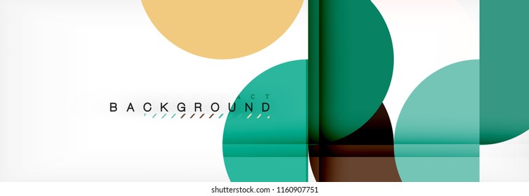 Fondo abstracto semicírculo, diseño geométrico moderno. Plantilla de diseño de presentación de vocabulario o tecnología, patrón de folleto o volante, o banner web geométrico