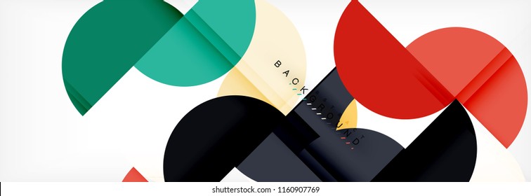 Semi circle abstract background, modern geometric pattern design. Vector business or technology presentation design template, brochure or flyer pattern, or geometric web banner
