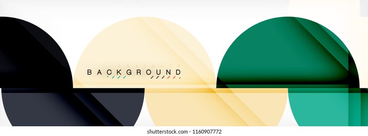 Semi circle abstract background, modern geometric pattern design. Vector business or technology presentation design template, brochure or flyer pattern, or geometric web banner