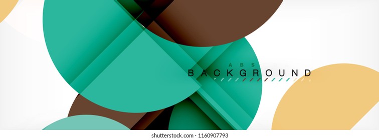 Semi circle abstract background, modern geometric pattern design. Vector business or technology presentation design template, brochure or flyer pattern, or geometric web banner