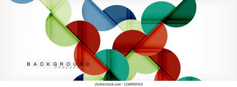 Fundo abstrato semicírculo, design de padrão geométrico moderno. Modelo de design de apresentação de tecnologia ou negócio de vetor, brochura ou padrão de folheto, ou banner web geométrico