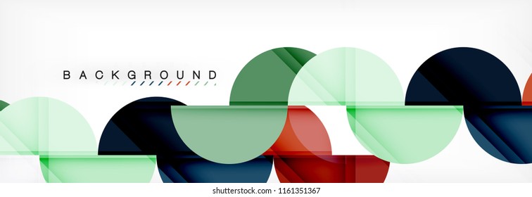 Semi circle abstract background, modern geometric pattern design. Vector business or technology presentation design template, brochure or flyer pattern, or geometric web banner