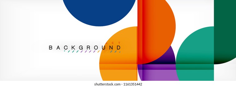 Semi circle abstract background, modern geometric pattern design. Vector business or technology presentation design template, brochure or flyer pattern, or geometric web banner