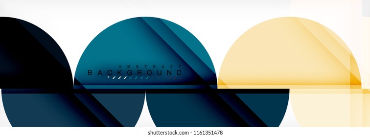 Fondo abstracto semicírculo, diseño geométrico moderno. Plantilla de diseño de presentación de vocabulario o tecnología, patrón de folleto o volante, o banner web geométrico