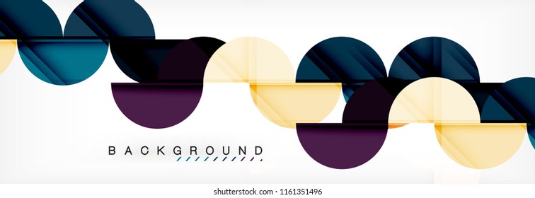 Semi circle abstract background, modern geometric pattern design. Vector business or technology presentation design template, brochure or flyer pattern, or geometric web banner