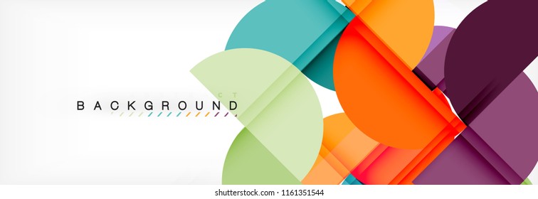 Semi circle abstract background, modern geometric pattern design. Vector business or technology presentation design template, brochure or flyer pattern, or geometric web banner