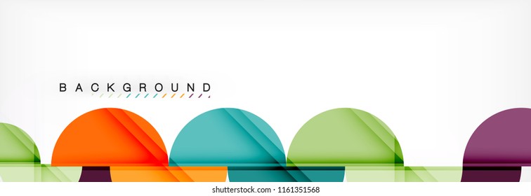 Semi circle abstract background, modern geometric pattern design. Vector business or technology presentation design template, brochure or flyer pattern, or geometric web banner