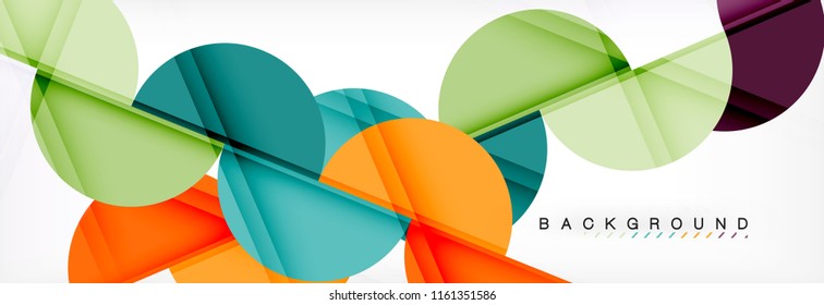 Fondo abstracto semicírculo, diseño geométrico moderno. Plantilla de diseño de presentación de vocabulario o tecnología, patrón de folleto o volante, o banner web geométrico