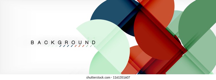 Semi circle abstract background, modern geometric pattern design. Vector business or technology presentation design template, brochure or flyer pattern, or geometric web banner