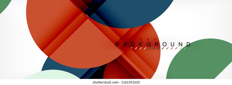 Semi circle abstract background, modern geometric pattern design. Vector business or technology presentation design template, brochure or flyer pattern, or geometric web banner