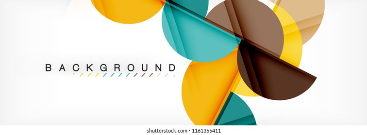 Semi circle abstract background, modern geometric pattern design. Vector business or technology presentation design template, brochure or flyer pattern, or geometric web banner