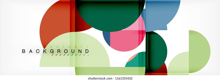 Semi circle abstract background, modern geometric pattern design. Vector business or technology presentation design template, brochure or flyer pattern, or geometric web banner