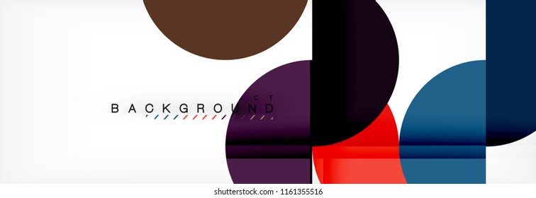 Semi circle abstract background, modern geometric pattern design. Vector business or technology presentation design template, brochure or flyer pattern, or geometric web banner