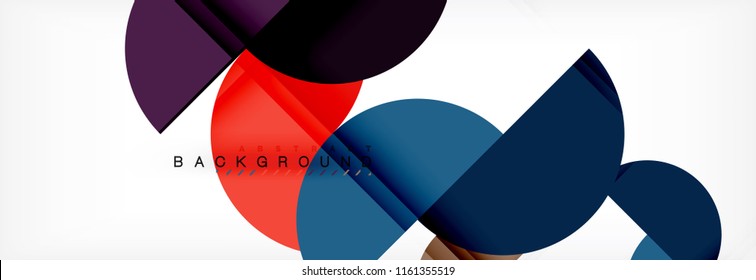 Fondo abstracto semicírculo, diseño geométrico moderno. Plantilla de diseño de presentación de vocabulario o tecnología, patrón de folleto o volante, o banner web geométrico