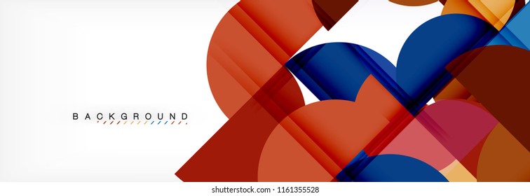 Fondo abstracto semicírculo, diseño geométrico moderno. Plantilla de diseño de presentación de vocabulario o tecnología, patrón de folleto o volante, o banner web geométrico