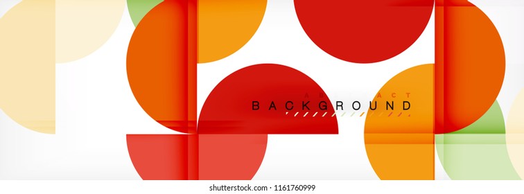 Fondo abstracto semicírculo, diseño geométrico moderno. Plantilla de diseño de presentación de vocabulario o tecnología, patrón de folleto o volante, o banner web geométrico