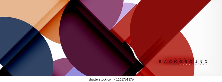 Semi circle abstract background, modern geometric pattern design. Vector business or technology presentation design template, brochure or flyer pattern, or geometric web banner