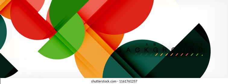 Semi circle abstract background, modern geometric pattern design. Vector business or technology presentation design template, brochure or flyer pattern, or geometric web banner
