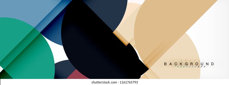 Fondo abstracto semicírculo, diseño geométrico moderno. Plantilla de diseño de presentación de vocabulario o tecnología, patrón de folleto o volante, o banner web geométrico