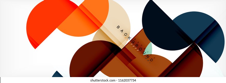 Semi circle abstract background, modern geometric pattern design. Vector business or technology presentation design template, brochure or flyer pattern, or geometric web banner