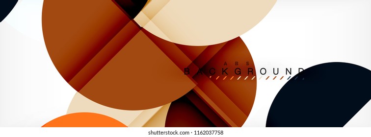 Semi circle abstract background, modern geometric pattern design. Vector business or technology presentation design template, brochure or flyer pattern, or geometric web banner