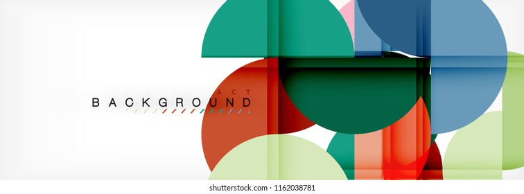 Abstrakter Halbkreis-Hintergrund, modernes geometrisches Muster-Design. Design-Vorlage für Vektorgrafik-Präsentationen, Broschüren oder Flyer-Muster oder geometrisches Webbanner