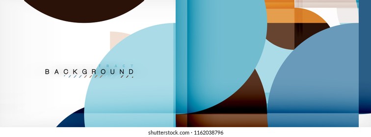 Semi circle abstract background, modern geometric pattern design. Vector business or technology presentation design template, brochure or flyer pattern, or geometric web banner