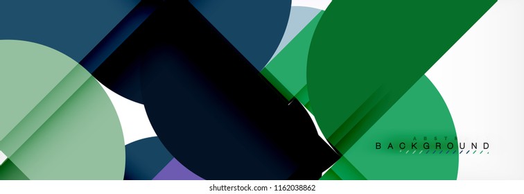 Abstrakter Halbkreis-Hintergrund, modernes geometrisches Muster-Design. Design-Vorlage für Vektorgrafik-Präsentationen, Broschüren oder Flyer-Muster oder geometrisches Webbanner