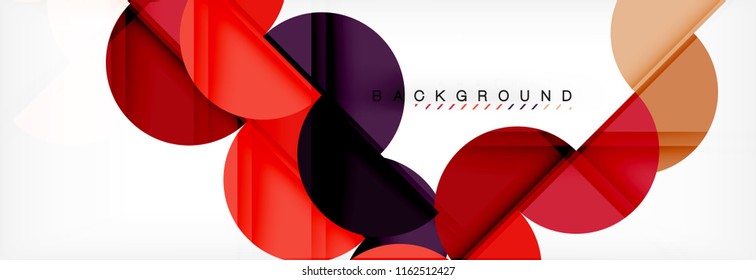 Semi circle abstract background, modern geometric pattern design. Vector business or technology presentation design template, brochure or flyer pattern, or geometric web banner