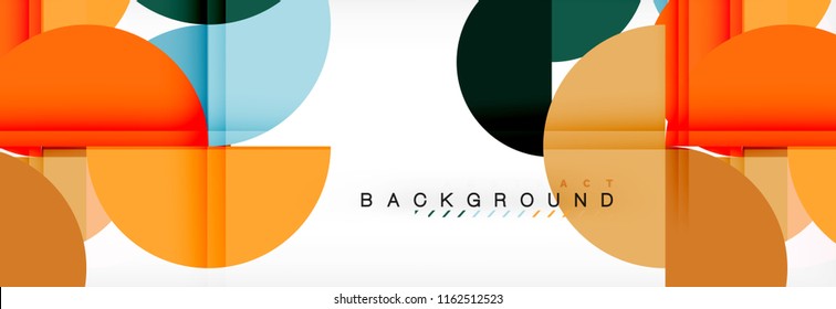 Fondo abstracto semicírculo, diseño geométrico moderno. Plantilla de diseño de presentación de vocabulario o tecnología, patrón de folleto o volante, o banner web geométrico