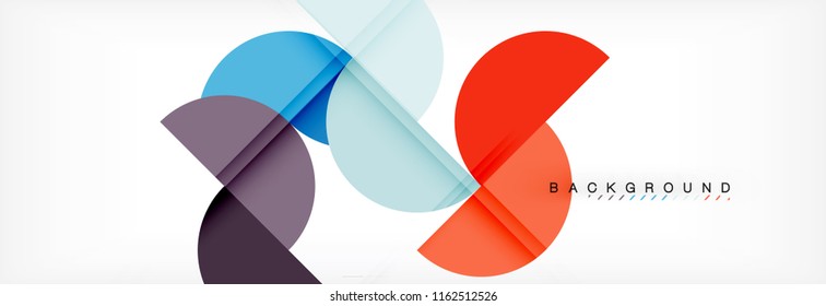Semi circle abstract background, modern geometric pattern design. Vector business or technology presentation design template, brochure or flyer pattern, or geometric web banner