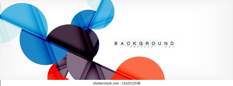 Abstrakter Halbkreis-Hintergrund, modernes geometrisches Muster-Design. Design-Vorlage für Vektorgrafik-Präsentationen, Broschüren oder Flyer-Muster oder geometrisches Webbanner