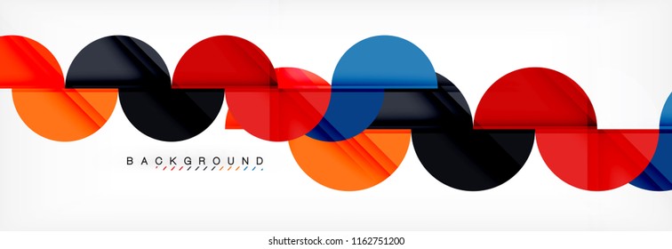 Semi circle abstract background, modern geometric pattern design. Vector business or technology presentation design template, brochure or flyer pattern, or geometric web banner