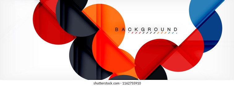 Semi circle abstract background, modern geometric pattern design. Vector business or technology presentation design template, brochure or flyer pattern, or geometric web banner