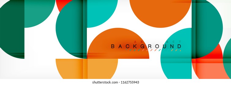 Semi circle abstract background, modern geometric pattern design. Vector business or technology presentation design template, brochure or flyer pattern, or geometric web banner