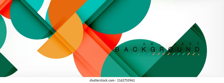 Semi circle abstract background, modern geometric pattern design. Vector business or technology presentation design template, brochure or flyer pattern, or geometric web banner