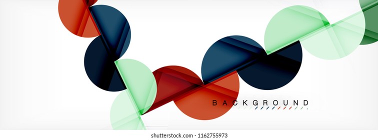 Semi circle abstract background, modern geometric pattern design. Vector business or technology presentation design template, brochure or flyer pattern, or geometric web banner