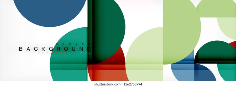 Semi circle abstract background, modern geometric pattern design. Vector business or technology presentation design template, brochure or flyer pattern, or geometric web banner
