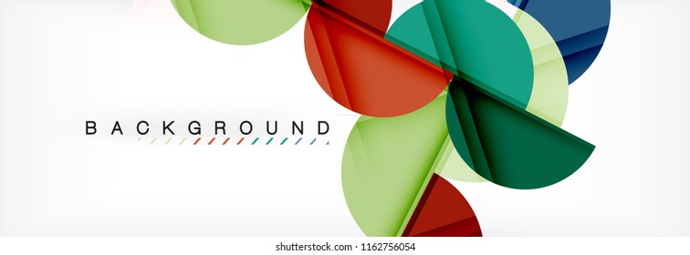 Semi circle abstract background, modern geometric pattern design. Vector business or technology presentation design template, brochure or flyer pattern, or geometric web banner