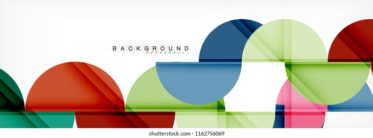 Semi circle abstract background, modern geometric pattern design. Vector business or technology presentation design template, brochure or flyer pattern, or geometric web banner