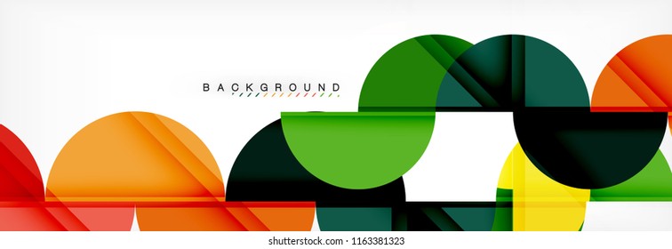 Semi circle abstract background, modern geometric pattern design. Vector business or technology presentation design template, brochure or flyer pattern, or geometric web banner