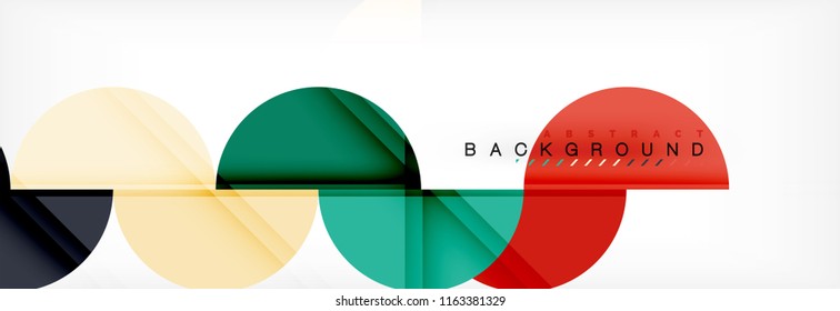 Semi circle abstract background, modern geometric pattern design. Vector business or technology presentation design template, brochure or flyer pattern, or geometric web banner