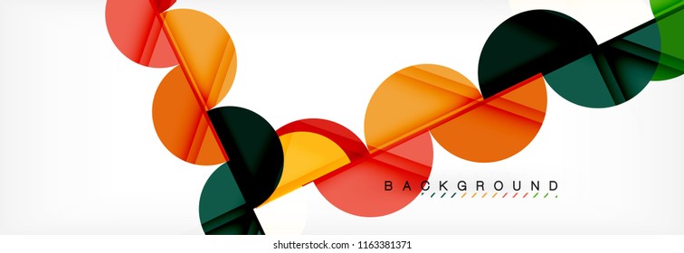 Semi circle abstract background, modern geometric pattern design. Vector business or technology presentation design template, brochure or flyer pattern, or geometric web banner