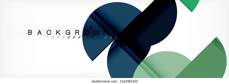 Abstrakter Halbkreis-Hintergrund, modernes geometrisches Muster-Design. Design-Vorlage für Vektorgrafik-Präsentationen, Broschüren oder Flyer-Muster oder geometrisches Webbanner