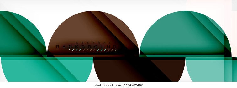 Semi circle abstract background, modern geometric pattern design. Vector business or technology presentation design template, brochure or flyer pattern, or geometric web banner