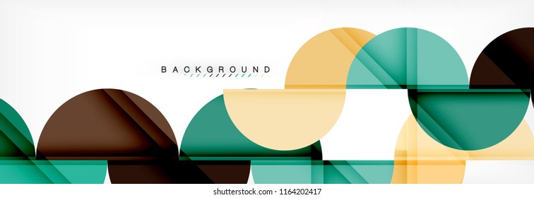 Fondo abstracto semicírculo, diseño geométrico moderno. Plantilla de diseño de presentación de vocabulario o tecnología, patrón de folleto o volante, o banner web geométrico