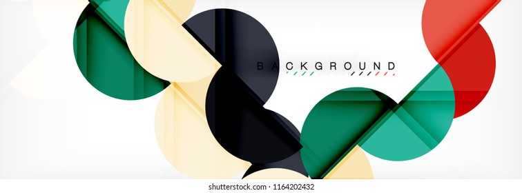 Semi circle abstract background, modern geometric pattern design. Vector business or technology presentation design template, brochure or flyer pattern, or geometric web banner