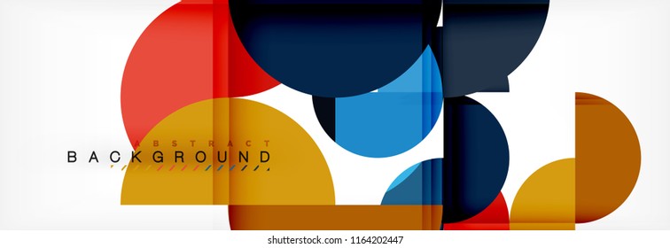 Semi circle abstract background, modern geometric pattern design. Vector business or technology presentation design template, brochure or flyer pattern, or geometric web banner