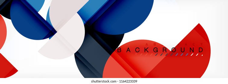 Semi circle abstract background, modern geometric pattern design. Vector business or technology presentation design template, brochure or flyer pattern, or geometric web banner